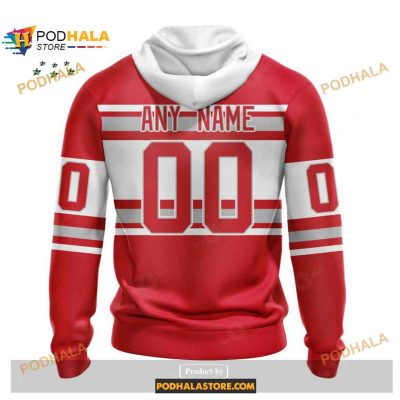Custom NHL Detroit Red Wings Reverse Retro Redesign Shirt Hoodie 3D