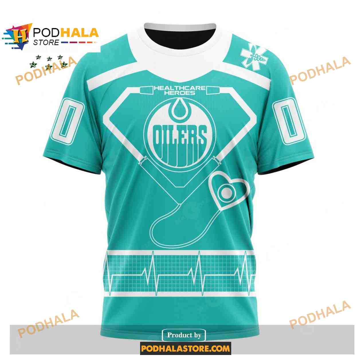 Custom NHL Edmonton Oilers Honoring Healthcare Heroes Shirt Hoodie 3D Custom NHL Edmonton Oilers Honoring Healthcare Heroes Shirt Hoodie 3D