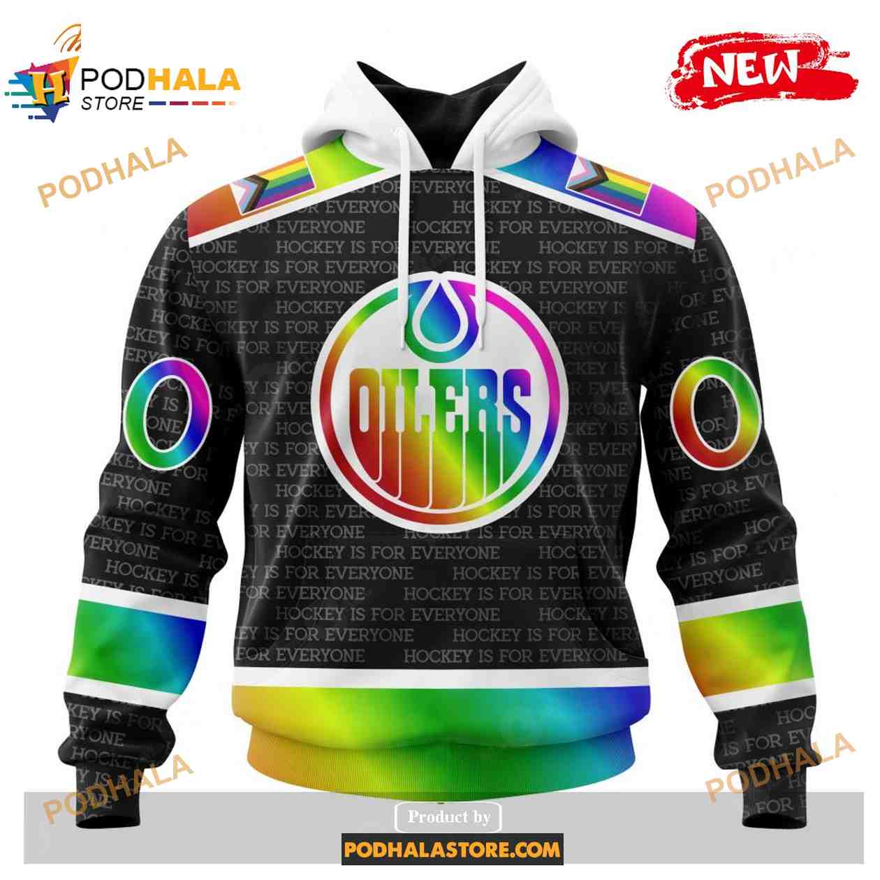 Custom NHL Edmonton Oilers Pride Gradient Color Design Hockey Shirt Hoodie 3D Custom NHL Edmonton Oilers Pride Gradient Color Design Hockey Shirt Hoodie 3D