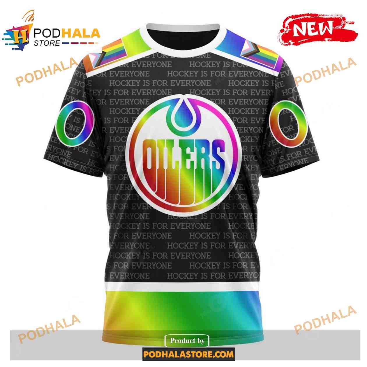 Custom NHL Edmonton Oilers Pride Gradient Color Design Hockey Shirt Hoodie 3D Custom NHL Edmonton Oilers Pride Gradient Color Design Hockey Shirt Hoodie 3D