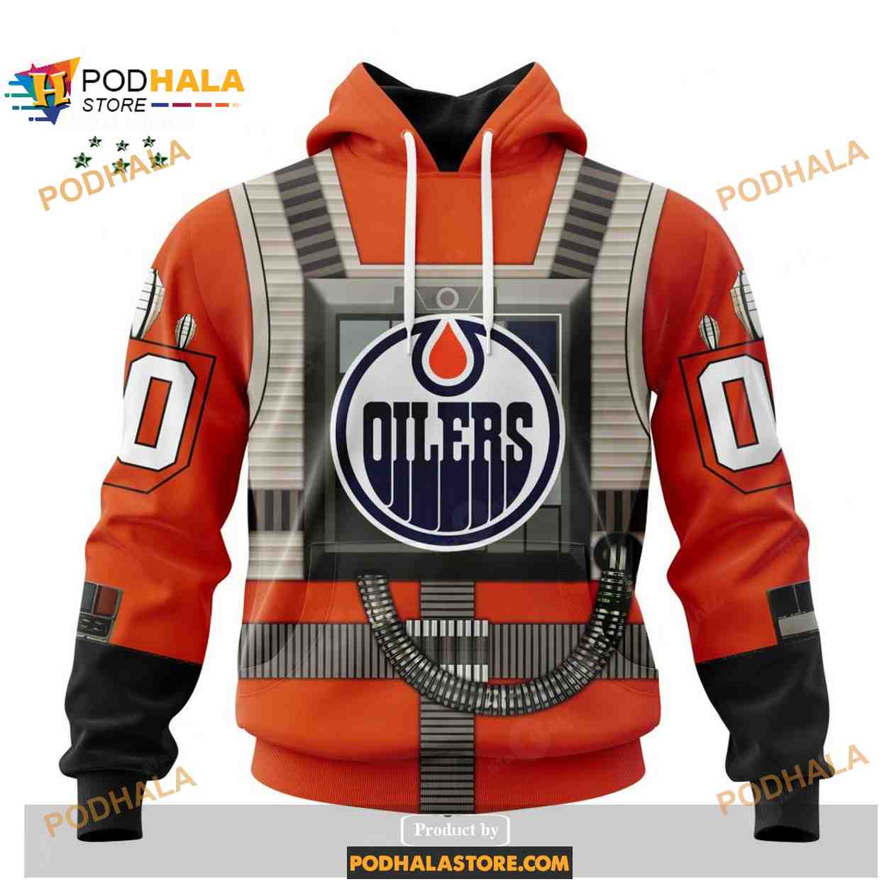 Custom NHL Edmonton Oilers Star Wars Rebel Pilot Design Shirt Hoodie 3D Custom NHL Edmonton Oilers Star Wars Rebel Pilot Design Shirt Hoodie 3D