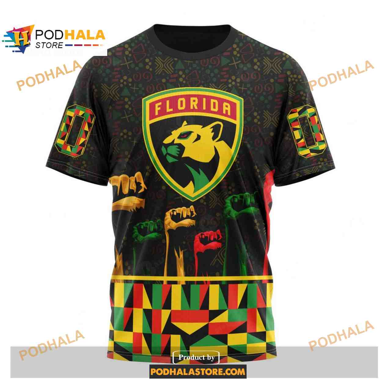 Custom NHL Florida Panthers Celebrate Black History Month Shirt Hoodie 3D Custom NHL Florida Panthers Celebrate Black History Month Shirt Hoodie 3D