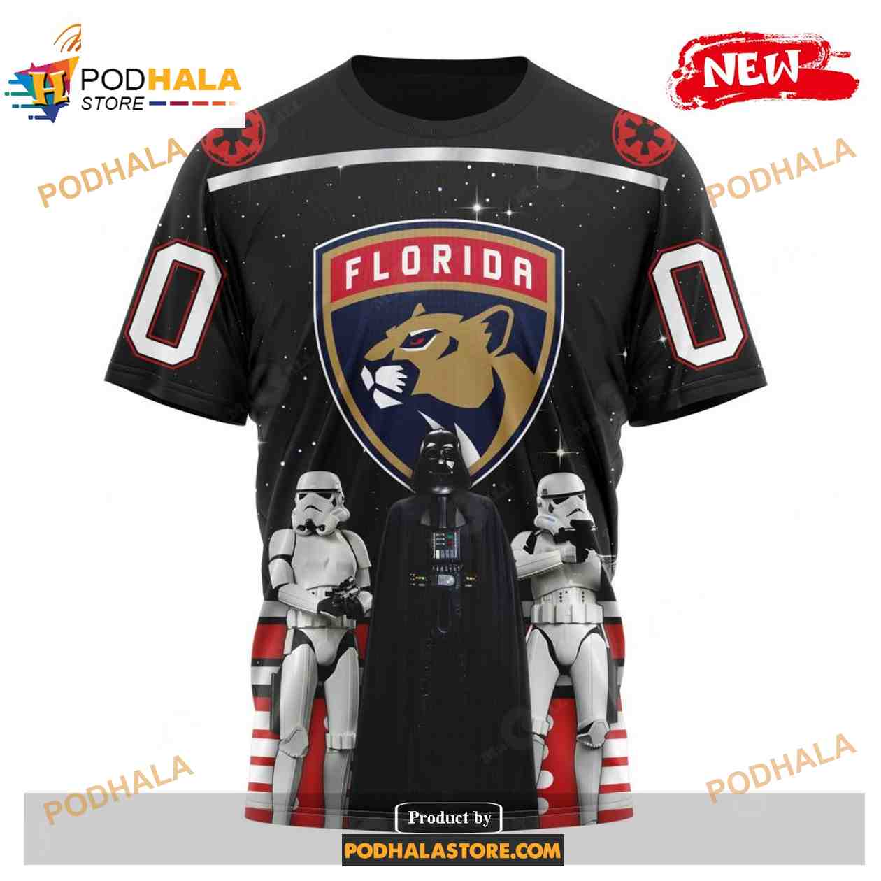 Custom NHL Florida Panthers Star Wars Black Design Shirt Hoodie 3D Custom NHL Florida Panthers Star Wars Black Design Shirt Hoodie 3D