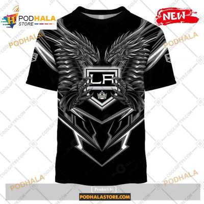 Custom NHL Los Angeles Kings Dragon Design Shirt Hoodie 3D