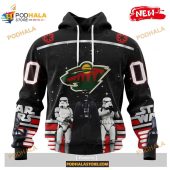 Custom Nhl Minnesota Wild Star Wars Black Design Shirt Hoodie 3d 1.jpg - demo10