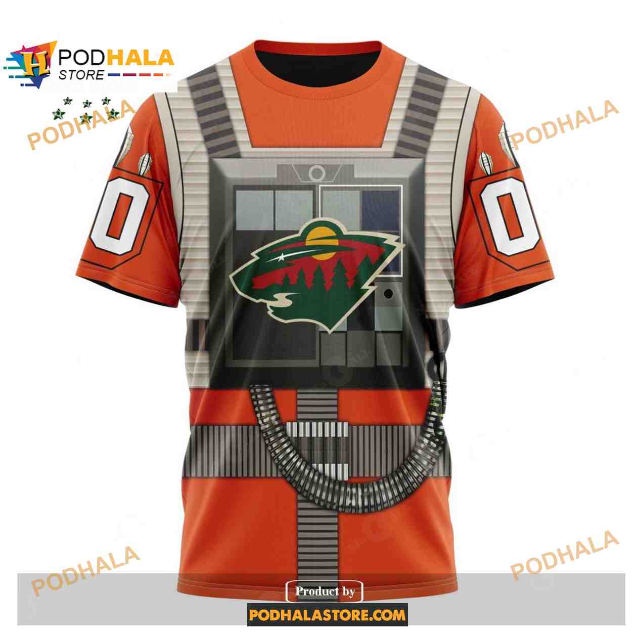 Custom NHL Minnesota Wild Star Wars Rebel Pilot Design Shirt Hoodie 3D Custom NHL Minnesota Wild Star Wars Rebel Pilot Design Shirt Hoodie 3D