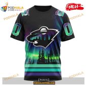Custom Nhl Minnesota Wild With Northern Lights Shirt Hoodie 3d 3.jpg - demo10