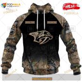 Custom Nhl Nashville Predators Hunting Camouflage Design Hoodie Sweatshirt Shirt 3d 2.jpg - demo10