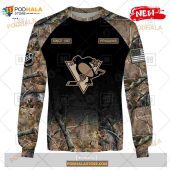 Custom Nhl Pittsburgh Penguins Hunting Camouflage Design Hoodie Sweatshirt Shirt 3d 4.jpg - demo10