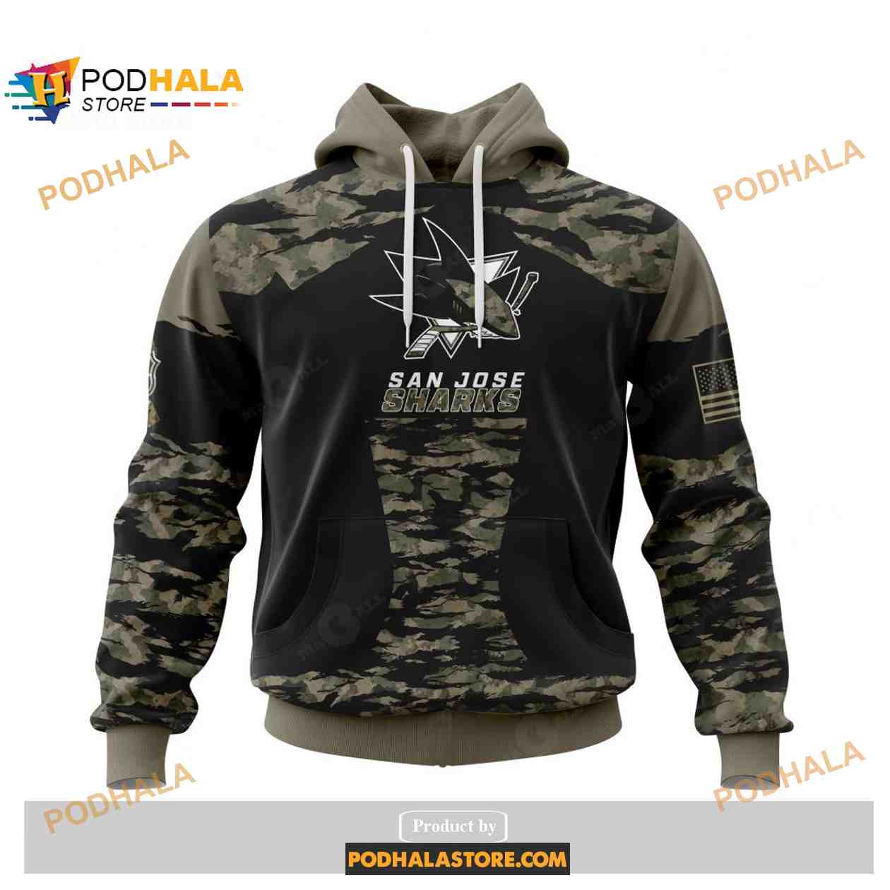 Custom NHL San Jose Sharks Color Military Members Kits V5 Shirt Hoodie 3D Custom NHL San Jose Sharks Color Military Members Kits V5 Shirt Hoodie 3D