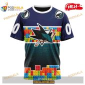 Custom Nhl San Jose Sharks Puzzle Game Gradients Full Color Shirt Hoodie 3d 3.jpg - demo10