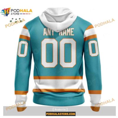 Custom NHL San Jose Sharks Reverse Retro Redesign Shirt Hoodie 3D