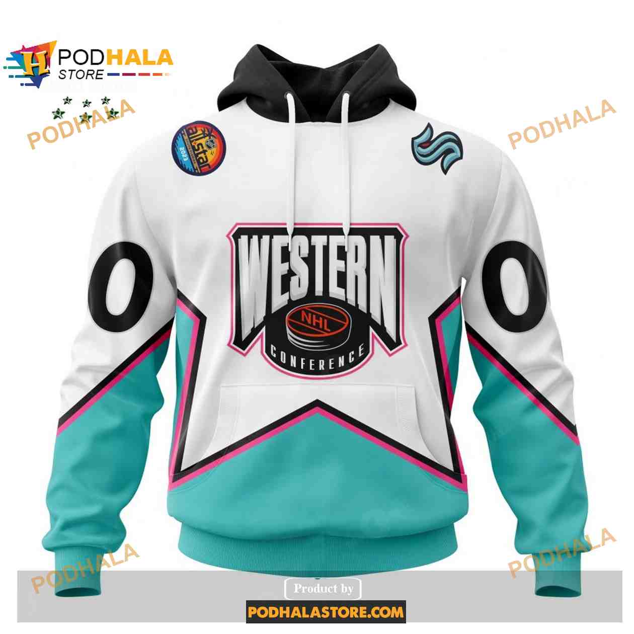 Custom NHL Seattle Kraken All-Star Western Conference 2023 Shirt Hoodie 3D Custom NHL Seattle Kraken All-Star Western Conference 2023 Shirt Hoodie 3D