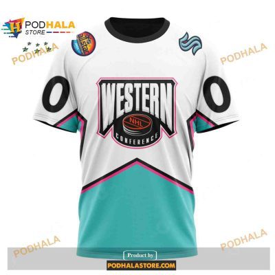 Custom NHL Seattle Kraken All-Star Western Conference 2023 Shirt Hoodie 3D