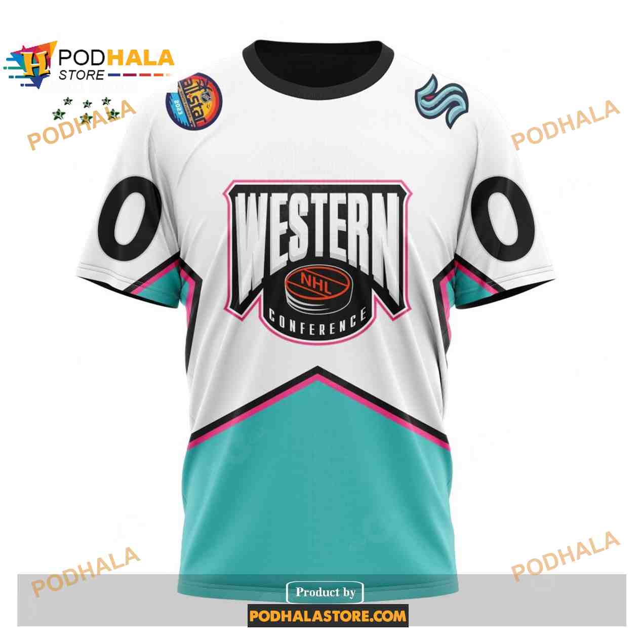 Custom NHL Seattle Kraken All-Star Western Conference 2023 Shirt Hoodie 3D Custom NHL Seattle Kraken All-Star Western Conference 2023 Shirt Hoodie 3D