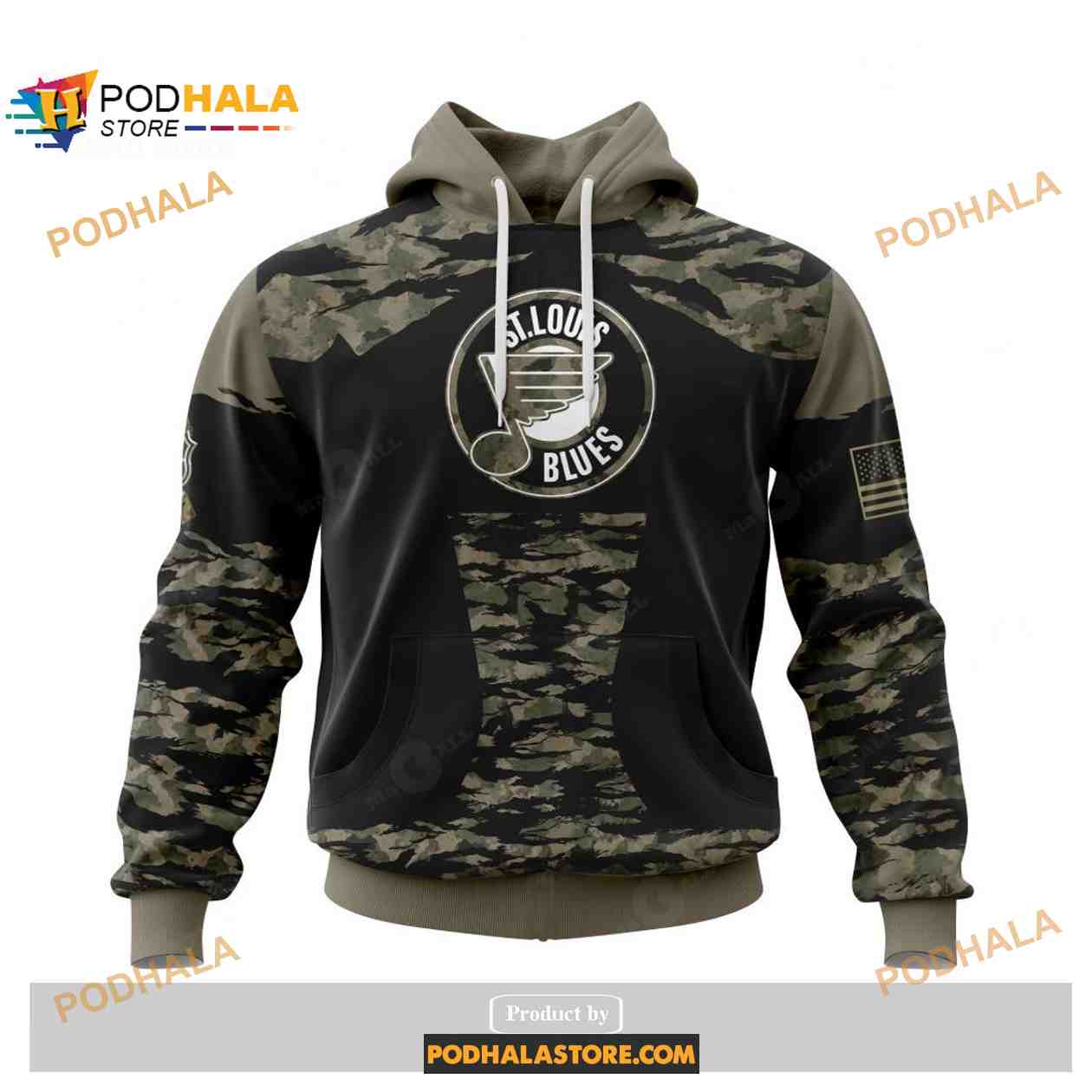 Custom NHL St Louis Blues Color Military Members Kits V5 Shirt Hoodie 3D Custom NHL St Louis Blues Color Military Members Kits V5 Shirt Hoodie 3D