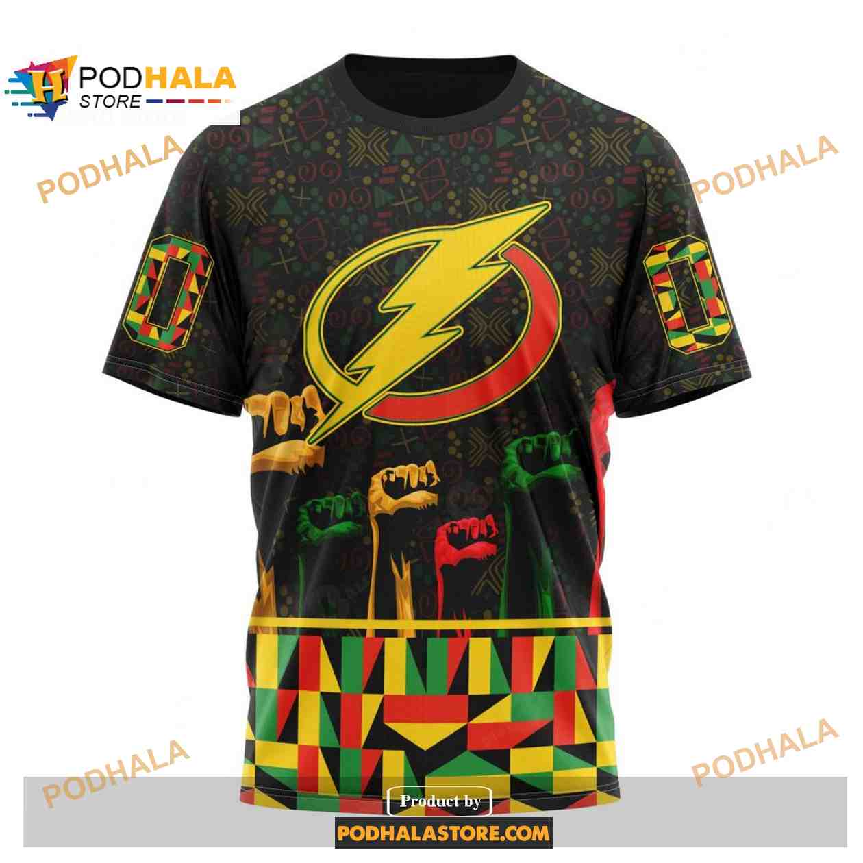 Custom NHL Tampa Bay Lightning Celebrate Black History Month Shirt Hoodie 3D Custom NHL Tampa Bay Lightning Celebrate Black History Month Shirt Hoodie 3D