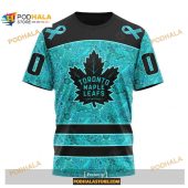 Custom Nhl Toronto Maple Leafs Fight Ovarian Cancer Shirt Hoodie 3d 3.jpg - demo10