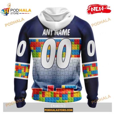 Custom NHL Toronto Maple Leafs Puzzle Game Gradients Full Color Shirt Hoodie 3D