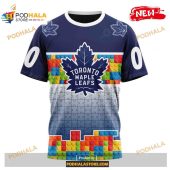 Custom Nhl Toronto Maple Leafs Puzzle Game Gradients Full Color Shirt Hoodie 3d 3.jpg - demo10