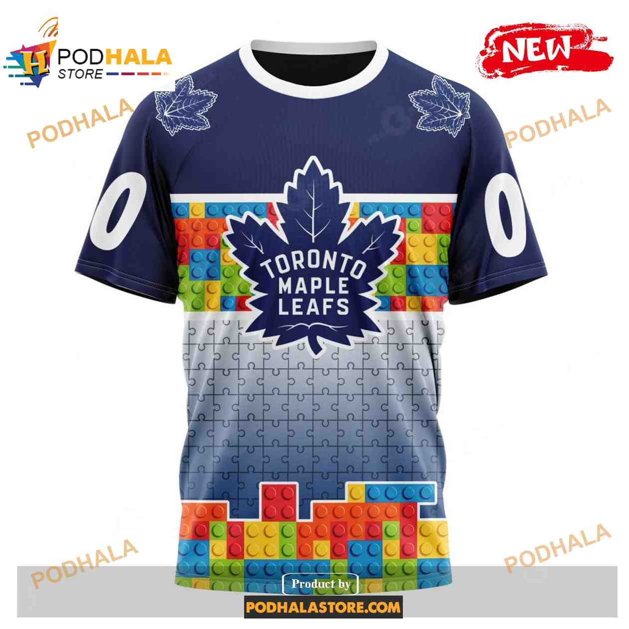 Custom NHL Toronto Maple Leafs Puzzle Game Gradients Full Color Shirt Hoodie 3D Custom NHL Toronto Maple Leafs Puzzle Game Gradients Full Color Shirt Hoodie 3D