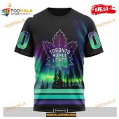 Custom Nhl Toronto Maple Leafs With Northern Lights Shirt Hoodie 3d 3.jpg - demo10