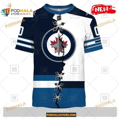 Custom NHL Winnipeg Jets Mix Color Jersey 2023 Shirt Hoodie 3D
