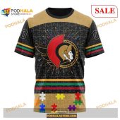 Custom Ottawa Senators Fearless Aganst Autism Nhl Shirt Hoodie 3d 3.jpg - demo10