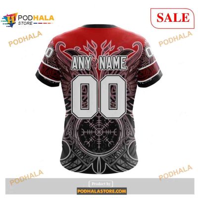 Custom Ottawa Senators Norse Viking Symbols NHL Shirt Hoodie 3D