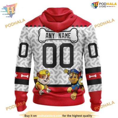 Custom PawPatrol Design NHL Carolina Hurricanes Hoodie 3D Sweatshirt