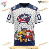 Custom Pawpatrol Design Nhl Columbus Blue Jackets Hoodie 3d 3.jpg - demo10