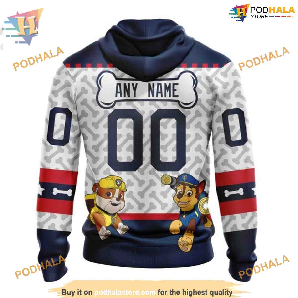 Custom PawPatrol Design NHL Winnipeg Jets Hoodie 3D Shirt Custom PawPatrol Design NHL Winnipeg Jets Hoodie 3D Shirt