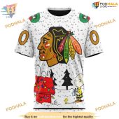 Custom Peanuts Design Nhl Chicago Blackhawks Hoodie 3d 3.jpg - demo10