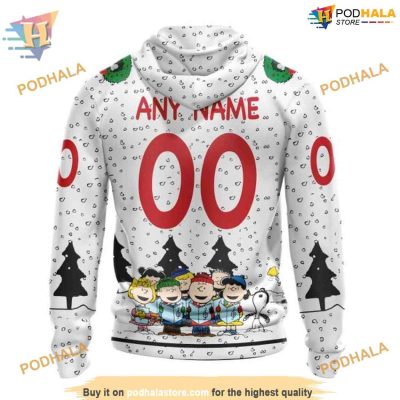 Custom Peanuts Design NHL Detroit Red Wings Hoodie 3D