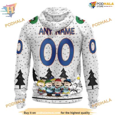 Custom Peanuts Design NHL New York Islanders Hoodie 3D