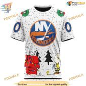 Custom Peanuts Design Nhl New York Islanders Hoodie 3d 3.jpg - demo10