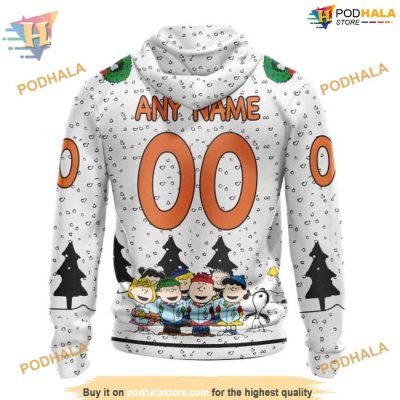 Custom Peanuts Design NHL Philadelphia Flyers Hoodie 3D