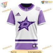 Custom Personalize 2023 Hockey Fight Cancer Nhl Dallas Stars Hoodie 3d 3.jpg - demo10