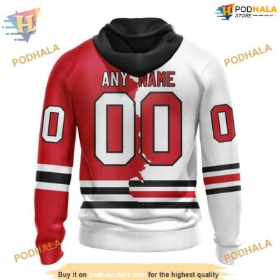 Custom Personalize 2023 Home Mix Away NHL Chicago Blackhawks Hoodie 3D