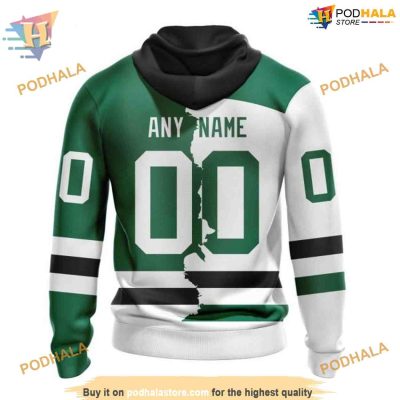 Custom Personalize 2023 Home Mix Away NHL Dallas Stars Hoodie 3D