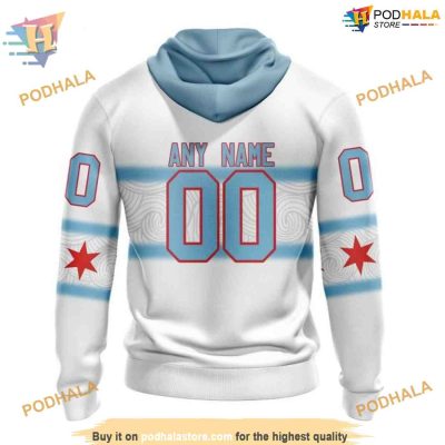 Custom Personalize New Gradient Series Concept NHL Chicago Blackhawks Hoodie 3D