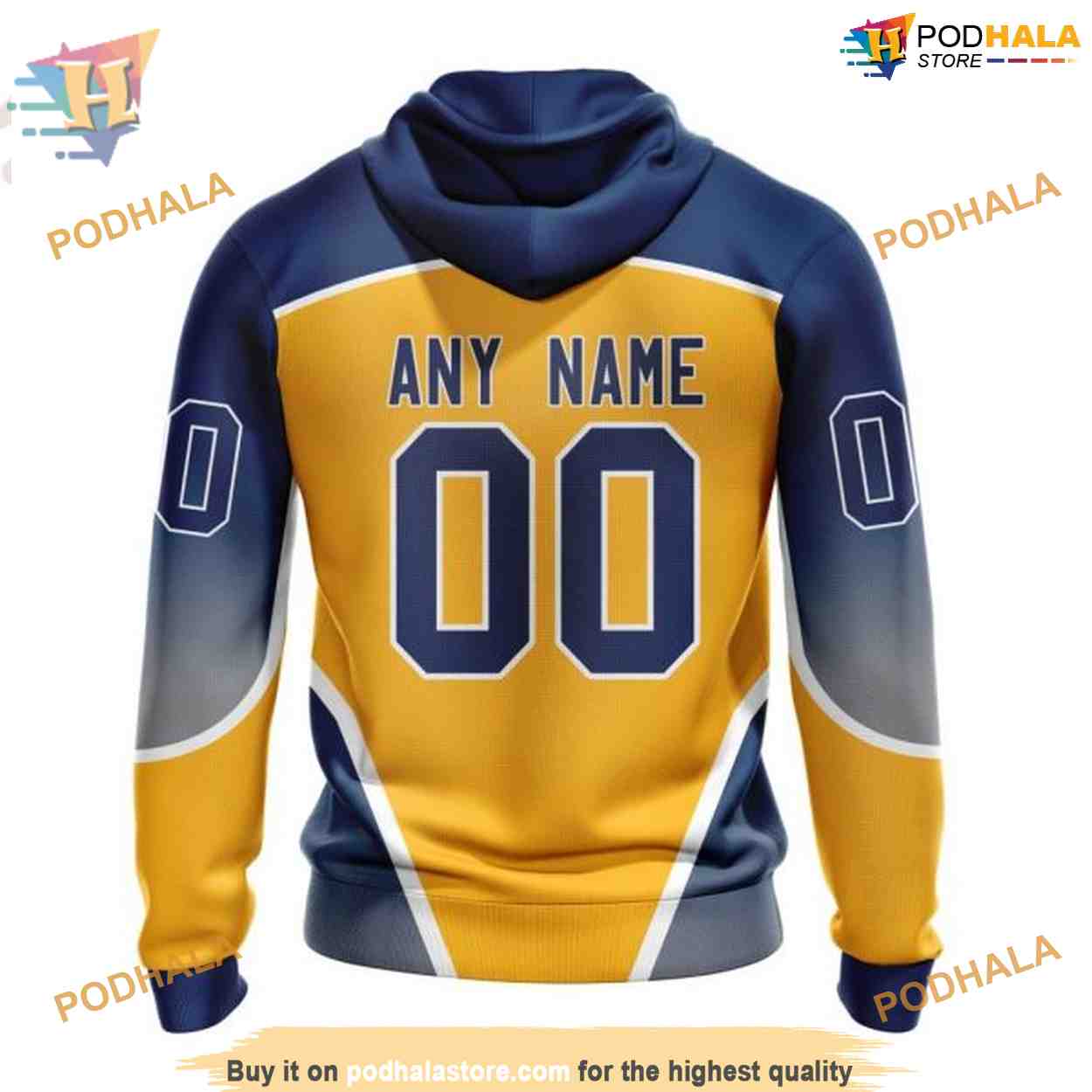 Custom Personalize New Gradient Series Concept NHL Nashville Predators Hoodie 3D Custom Personalize New Gradient Series Concept NHL Nashville Predators Hoodie 3D