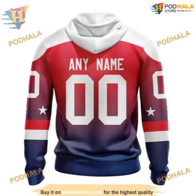 Custom Personalize New Gradient Series Concept NHL Washington Capitals Hoodie 3D