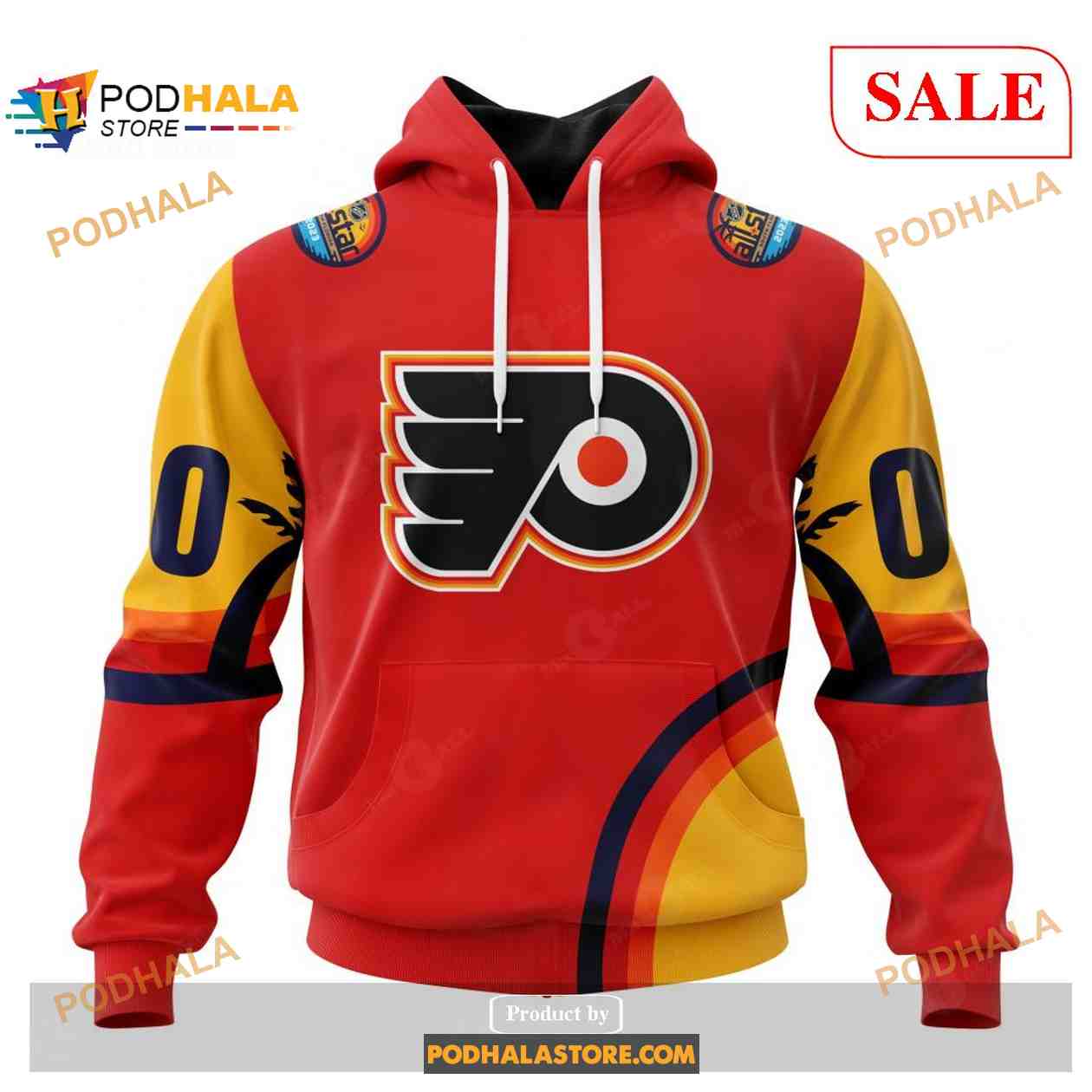 Custom Philadelphia Flyers ALL Star Sunset NHL Shirt Hoodie 3D Custom Philadelphia Flyers ALL Star Sunset NHL Shirt Hoodie 3D