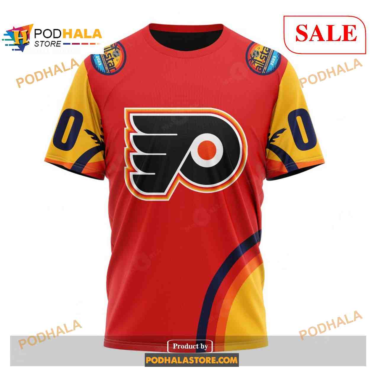 Custom Philadelphia Flyers ALL Star Sunset NHL Shirt Hoodie 3D Custom Philadelphia Flyers ALL Star Sunset NHL Shirt Hoodie 3D