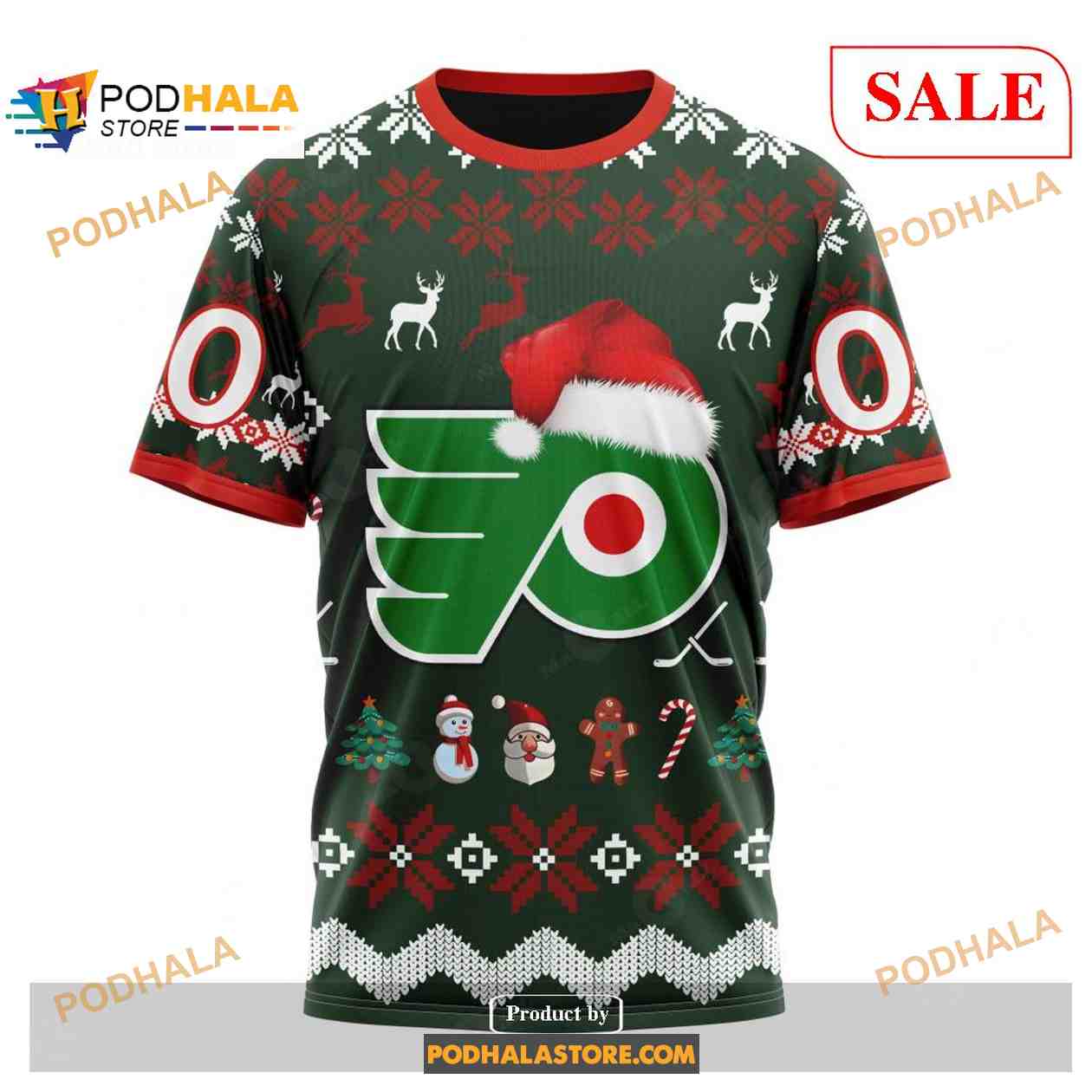 Custom Philadelphia Flyers Christmas NHL Unisex Shirt Hoodie 3D Custom Philadelphia Flyers Christmas NHL Unisex Shirt Hoodie 3D