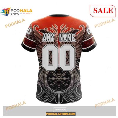 Custom Philadelphia Flyers Norse Viking Symbols NHL Shirt Hoodie 3D