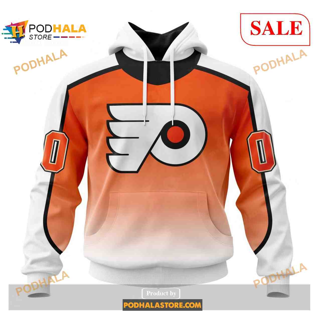 Custom Philadelphia Flyers Retro Gradient Design NHL Shirt Hoodie 3D Custom Philadelphia Flyers Retro Gradient Design NHL Shirt Hoodie 3D