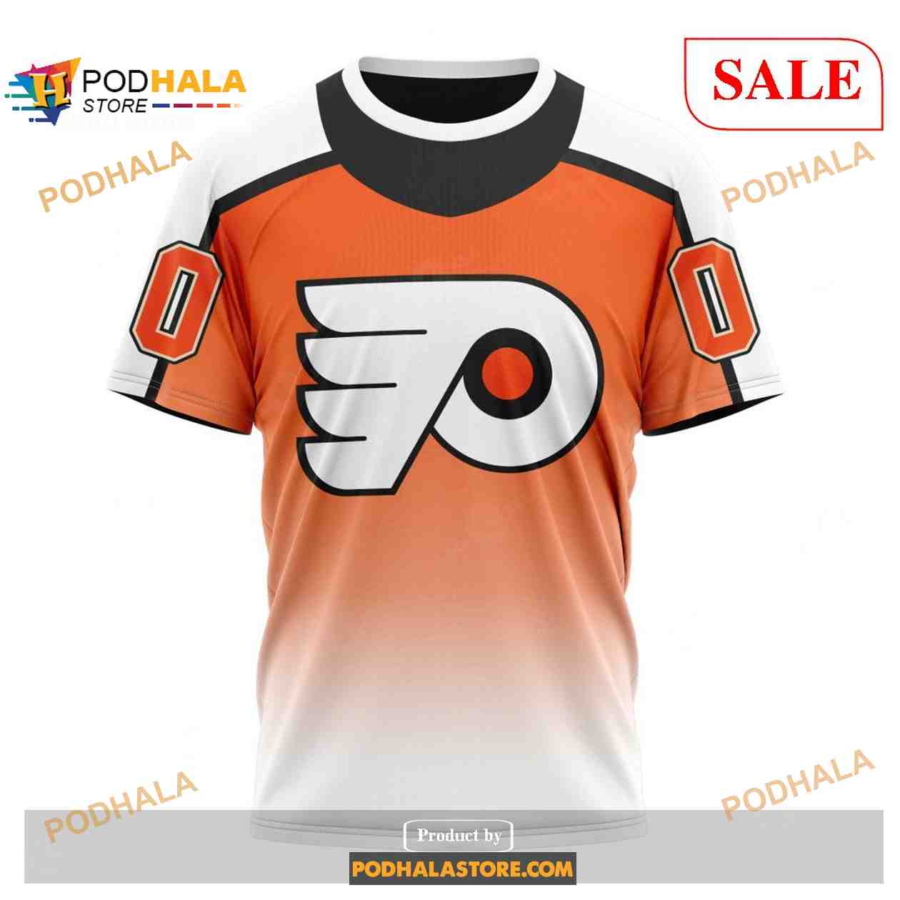 Custom Philadelphia Flyers Retro Gradient Design NHL Shirt Hoodie 3D Custom Philadelphia Flyers Retro Gradient Design NHL Shirt Hoodie 3D
