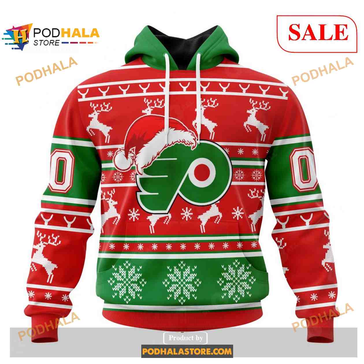 Custom Philadelphia Flyers Unisex Shirt Christmas NHL Hoodie 3D Custom Philadelphia Flyers Unisex Shirt Christmas NHL Hoodie 3D